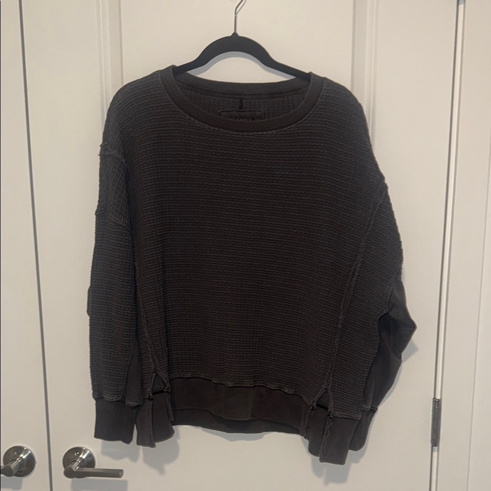 Cozy Gray Knit Sweater